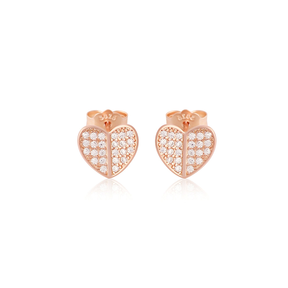 925 Silver Earrings for Women | Rose Gold Plated